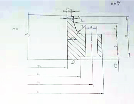 长颈对焊法兰对照图